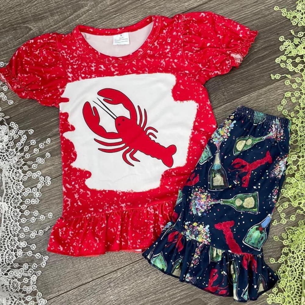 Boutique Girls Crawfish Outfit